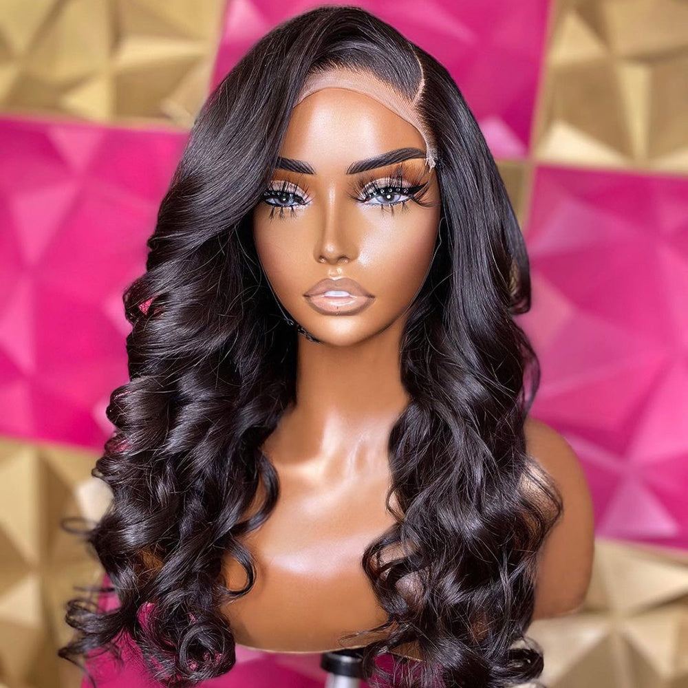 Elisha 100% Cambodian Virgin Raw Unprocessed Human Hair Loose Wave Transparent Lace Front Wig - Dreamcatchers Reality