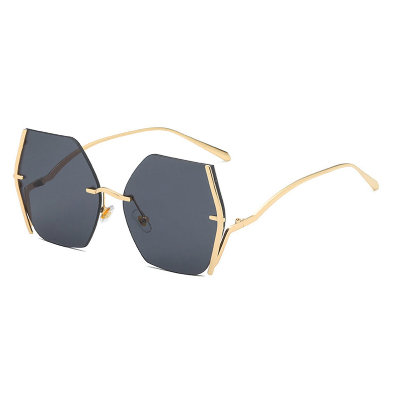 Kayla Oversized Rimless Square Sunglasses - Dreamcatchers Reality