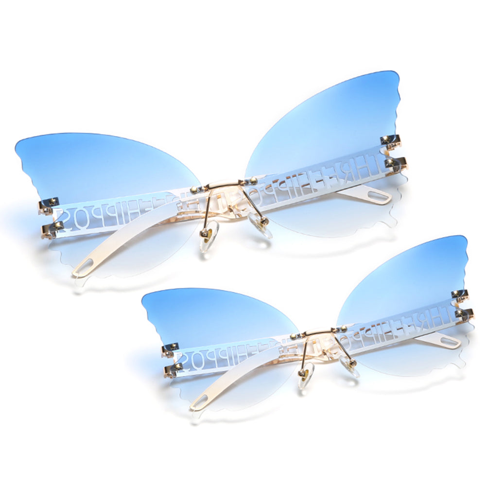 Jena Rimless Butterfly Sunglasses - Dreamcatchers Reality