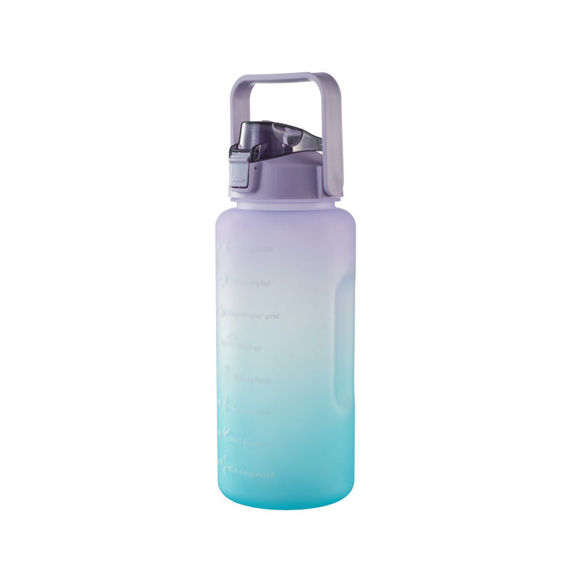 1100ml ombre plastic strawless water bottle - Lushluxurykids